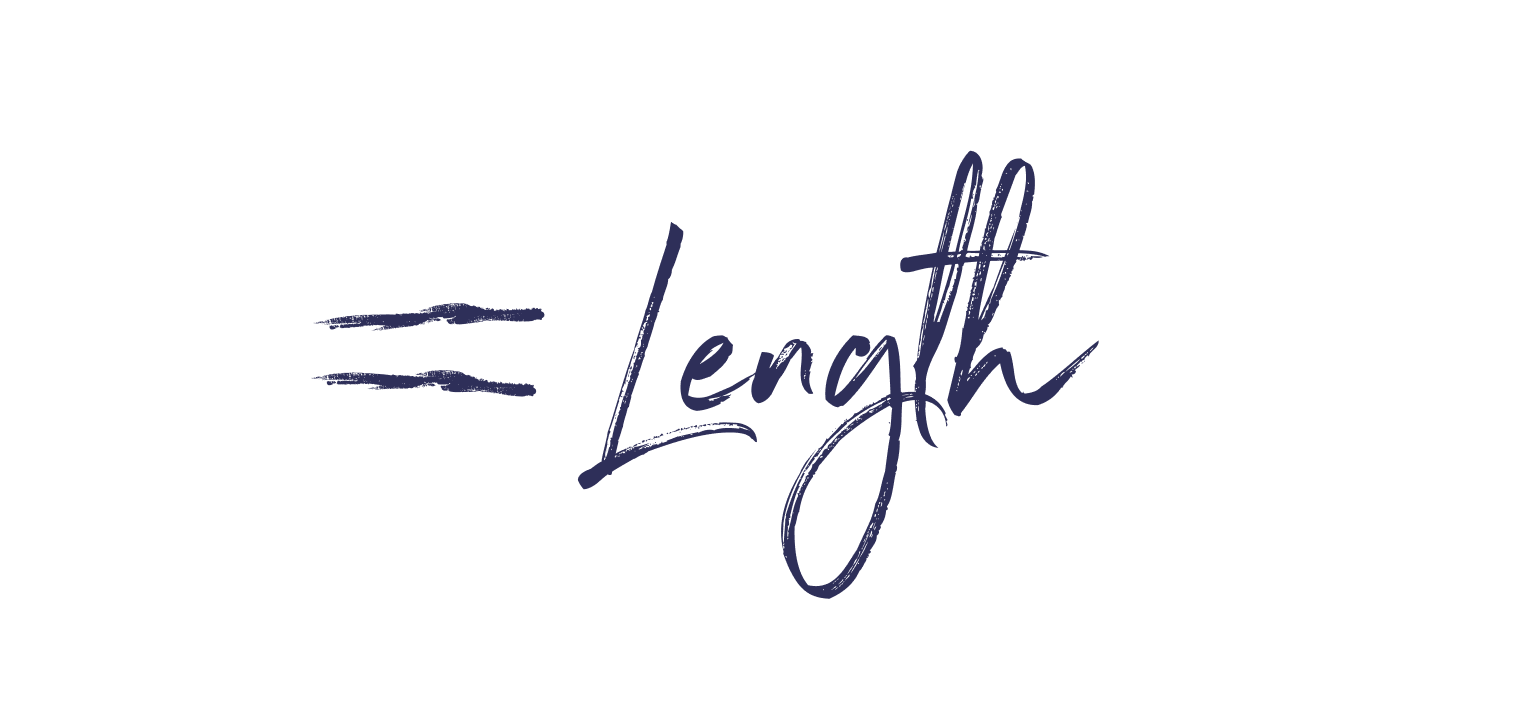 Hand drawn minimalist illustration in chalk for Sophie Cooney Runners - Length