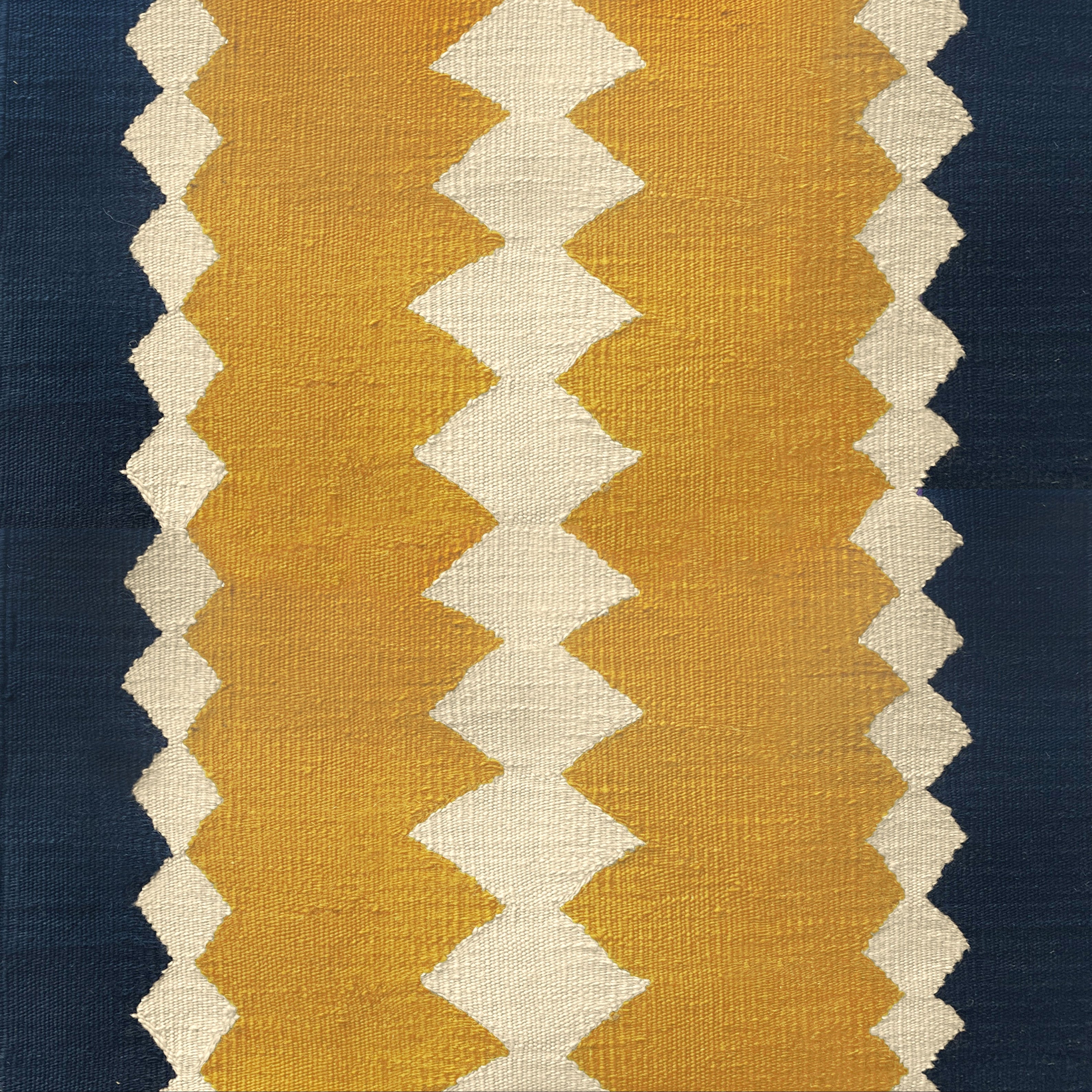 Safari Yellow wool stair runner by Sophie Cooney Runners
