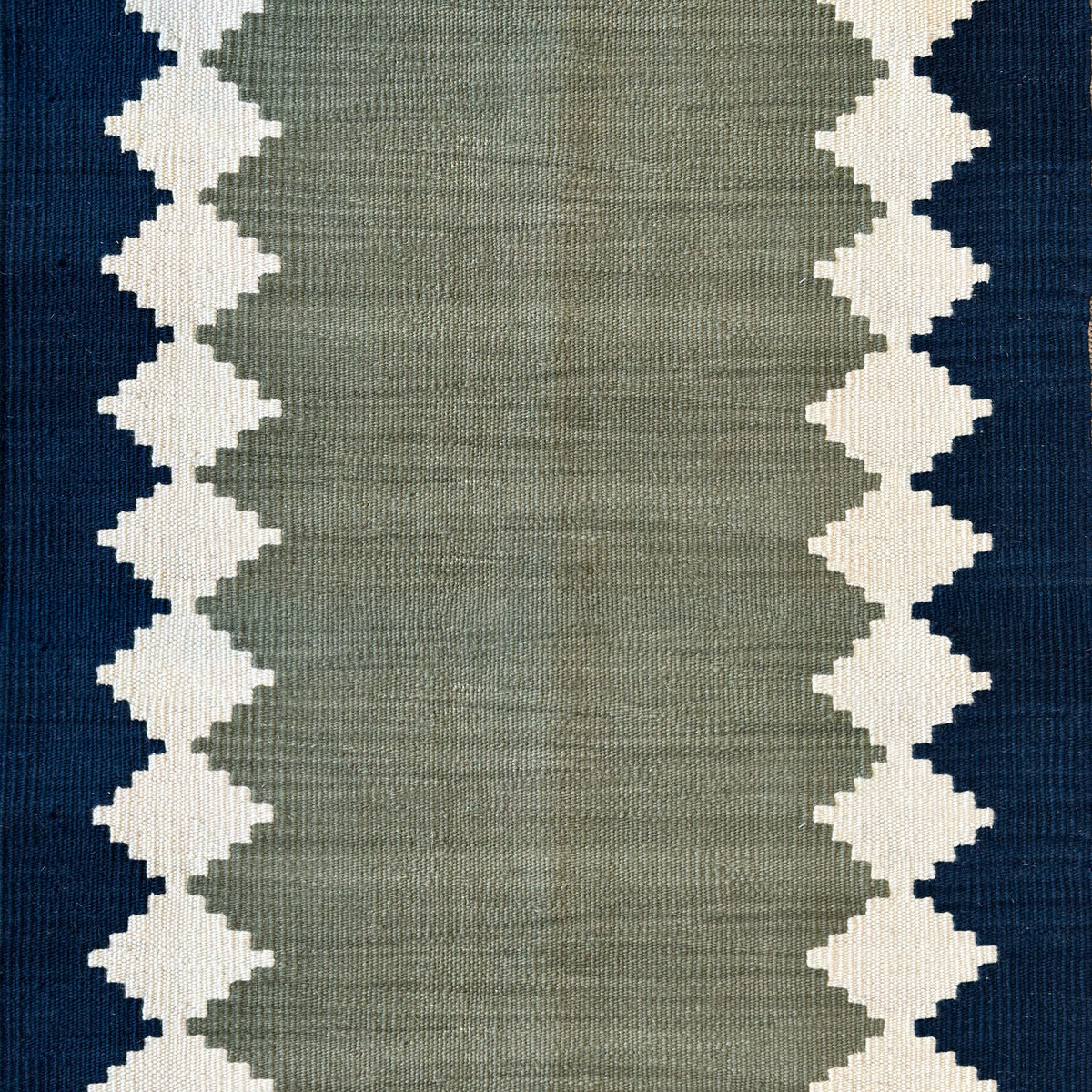 Via Moss Green wool stair runner by Sophie Cooney Runners