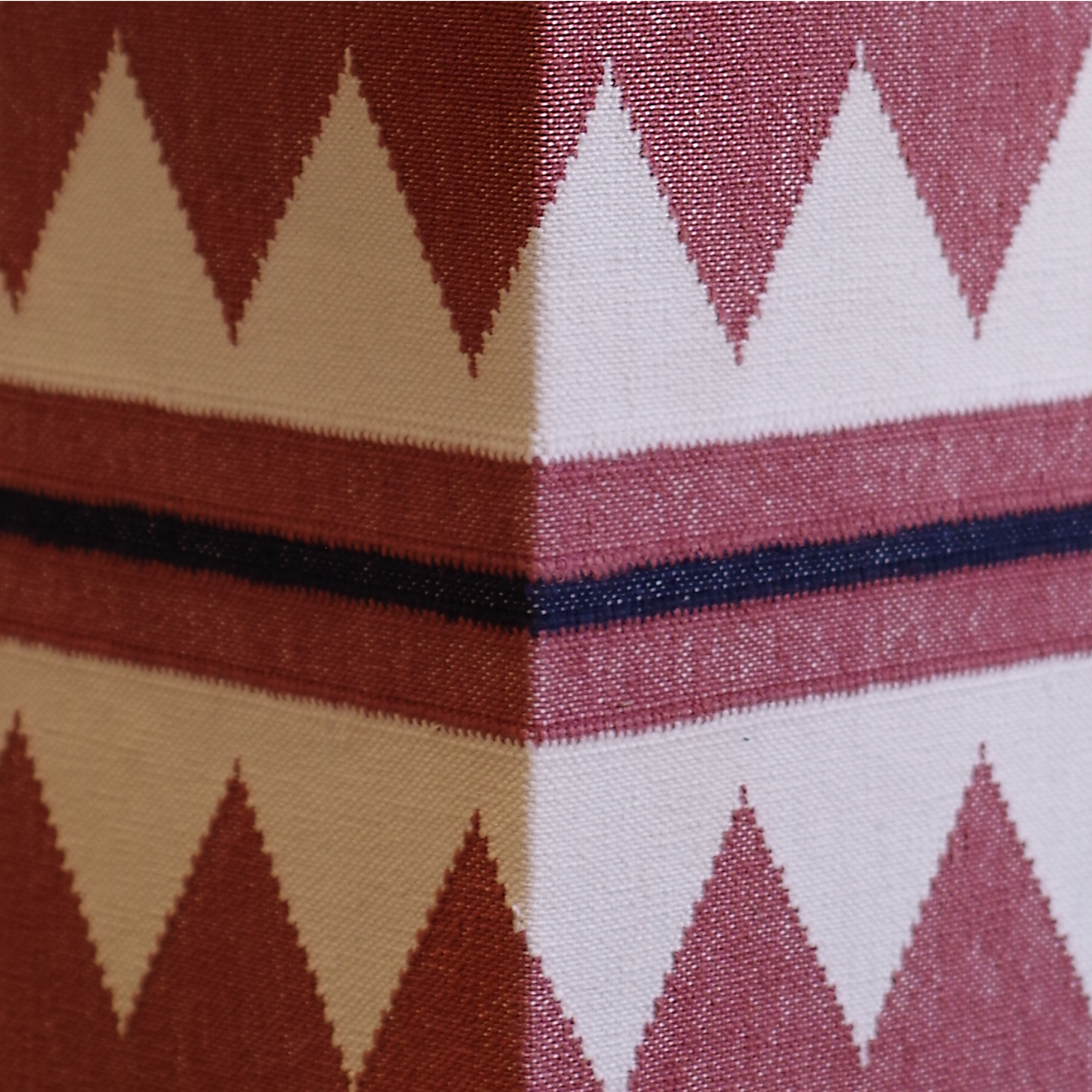 Zuri Raspberry Lamp Close up of corner - By Sophie Cooney Runners