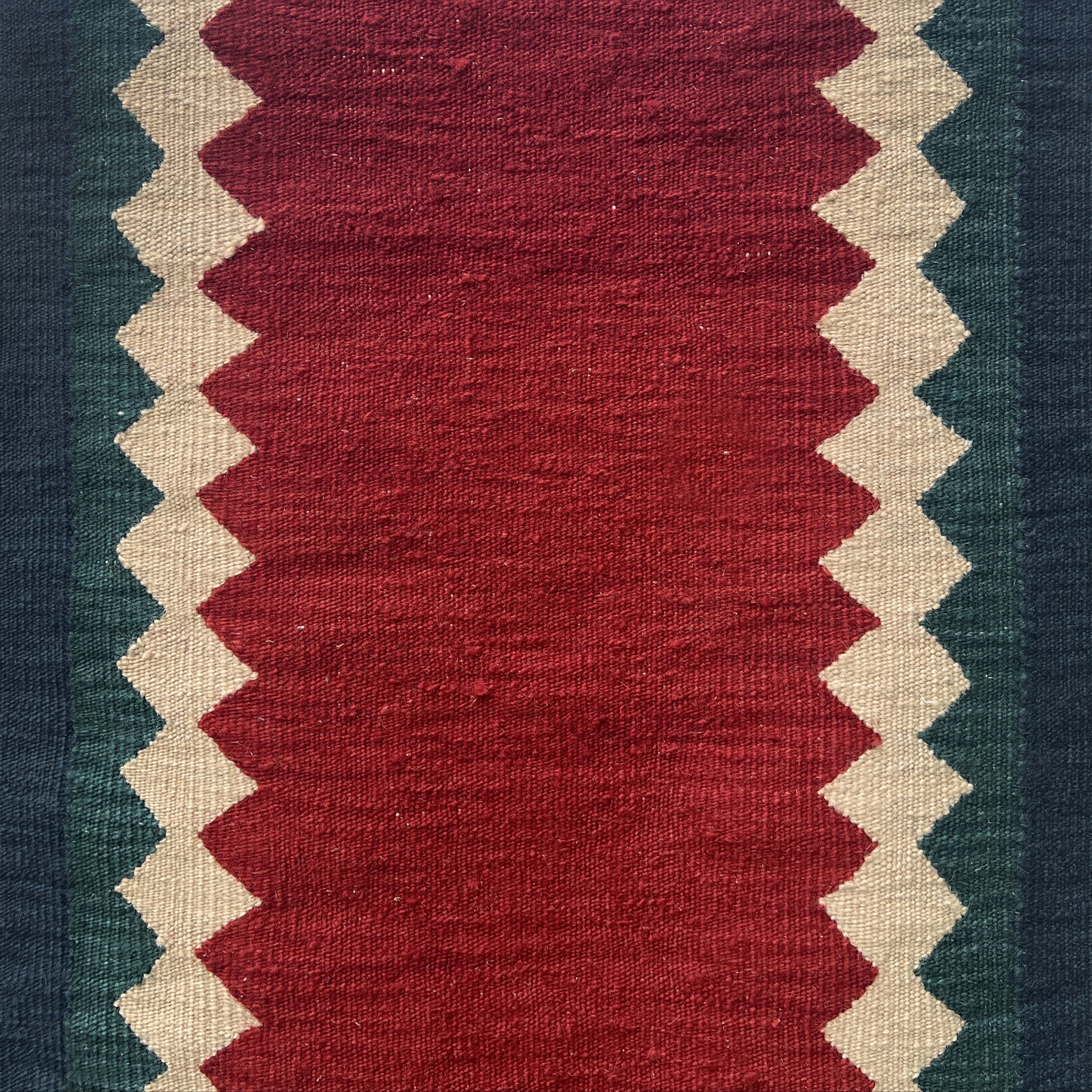 Attica red wool stair runner by Sophie Cooney Runners
