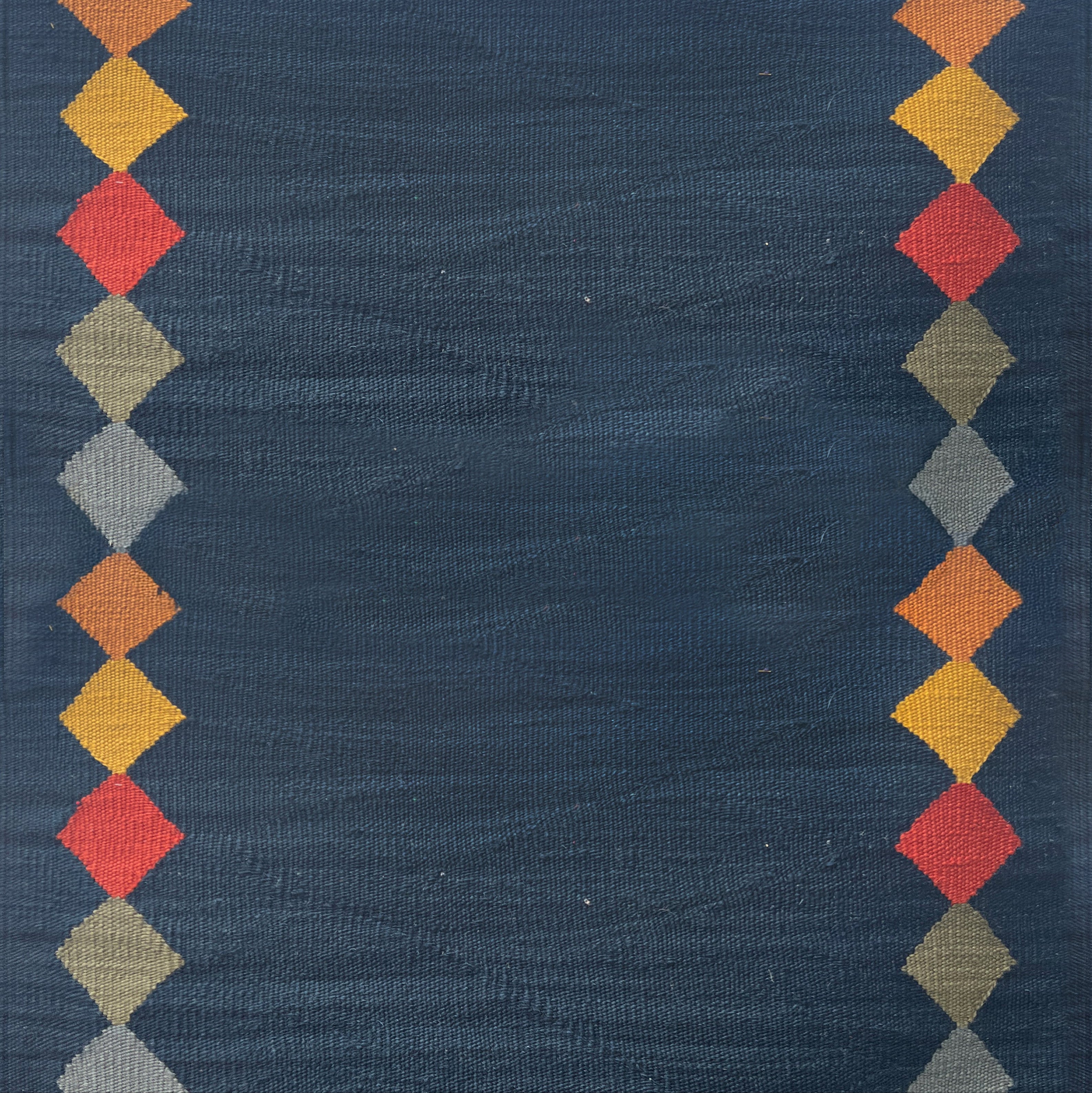 Azra navy wool stair runner by Sophie Cooney Runners