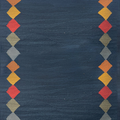 Azra navy wool stair runner by Sophie Cooney Runners