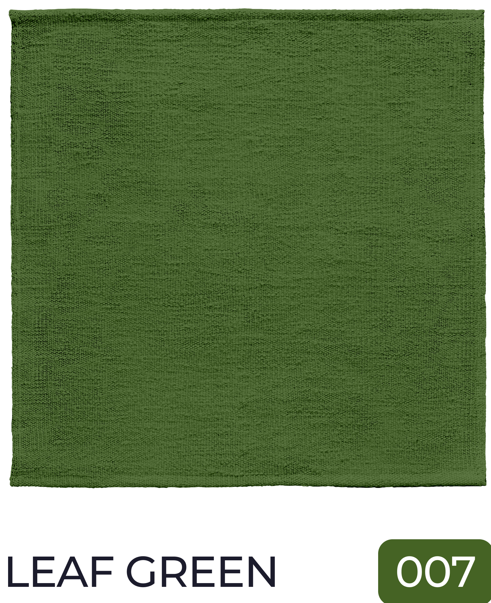 Leaf green wool Sophie Cooney Runners colour swatch
