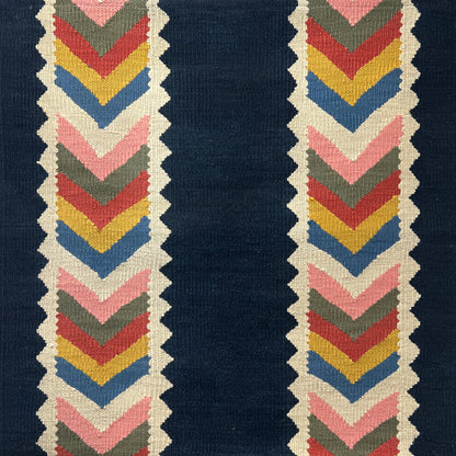 Odina Navy wool stair runner by Sophie Cooney Runners