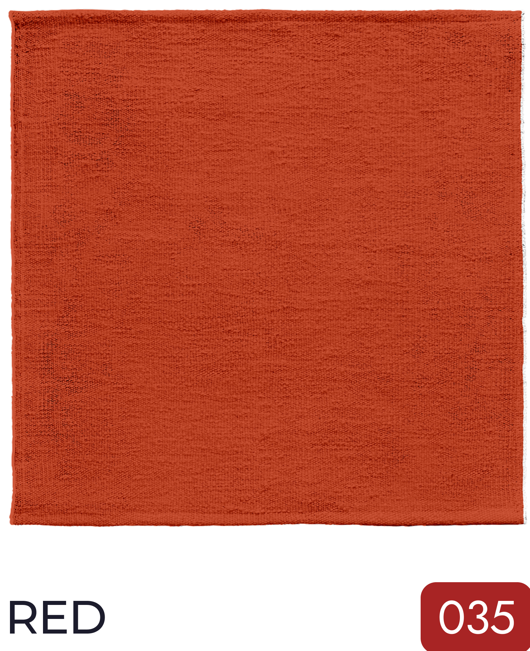 Red 035 wool Sophie Cooney Runners colour swatch