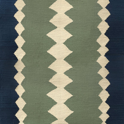 Safari Moss Green wool stair runner by Sophie Cooney Runners