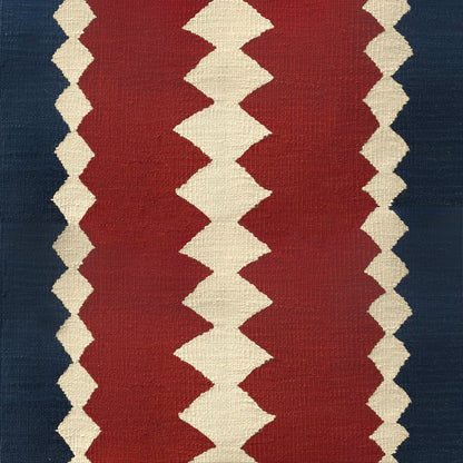 Safari red wool stair runner by Sophie Cooney Runners