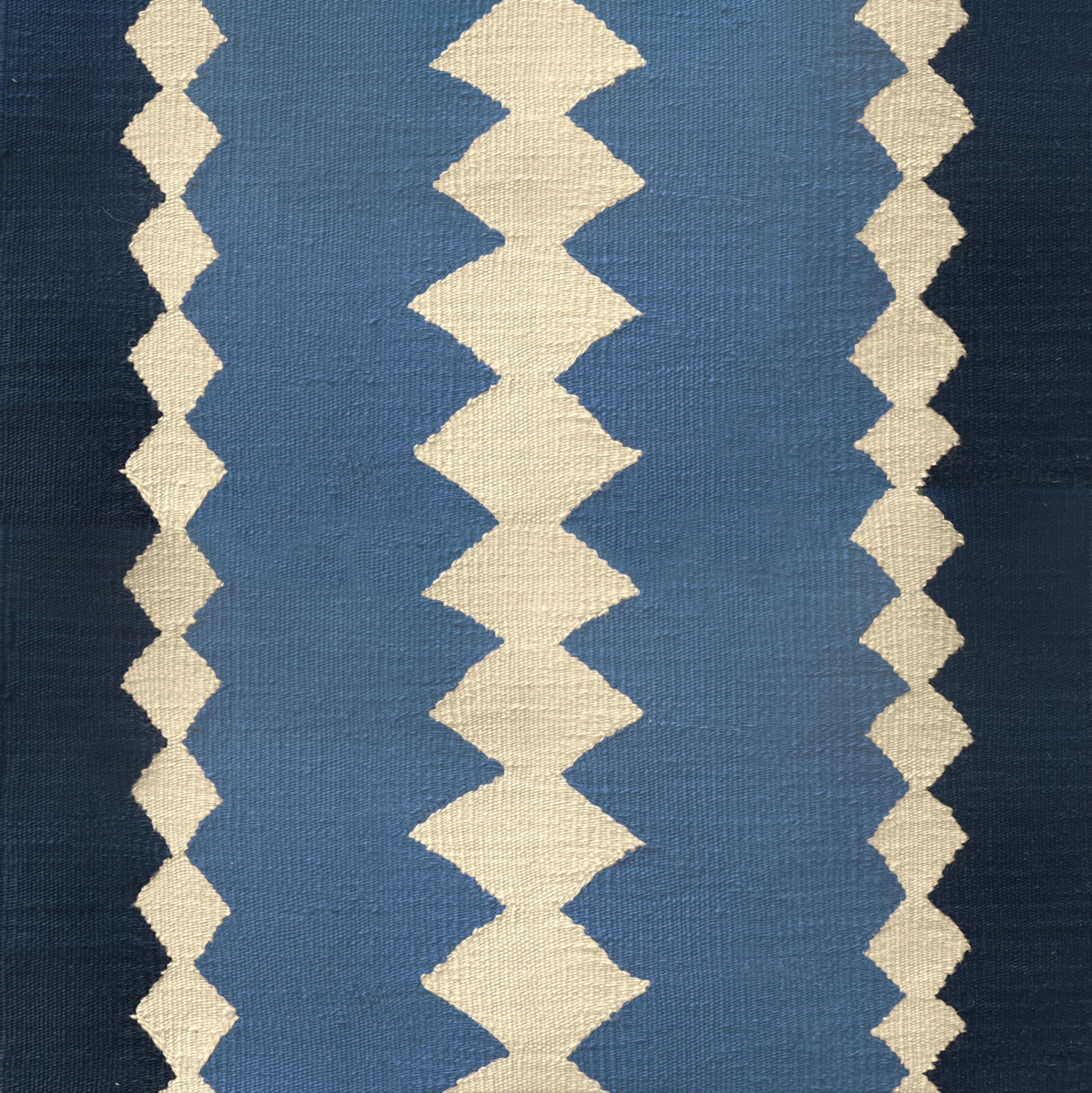 Safari Sky Blue wool stair runner by Sophie Cooney Runners