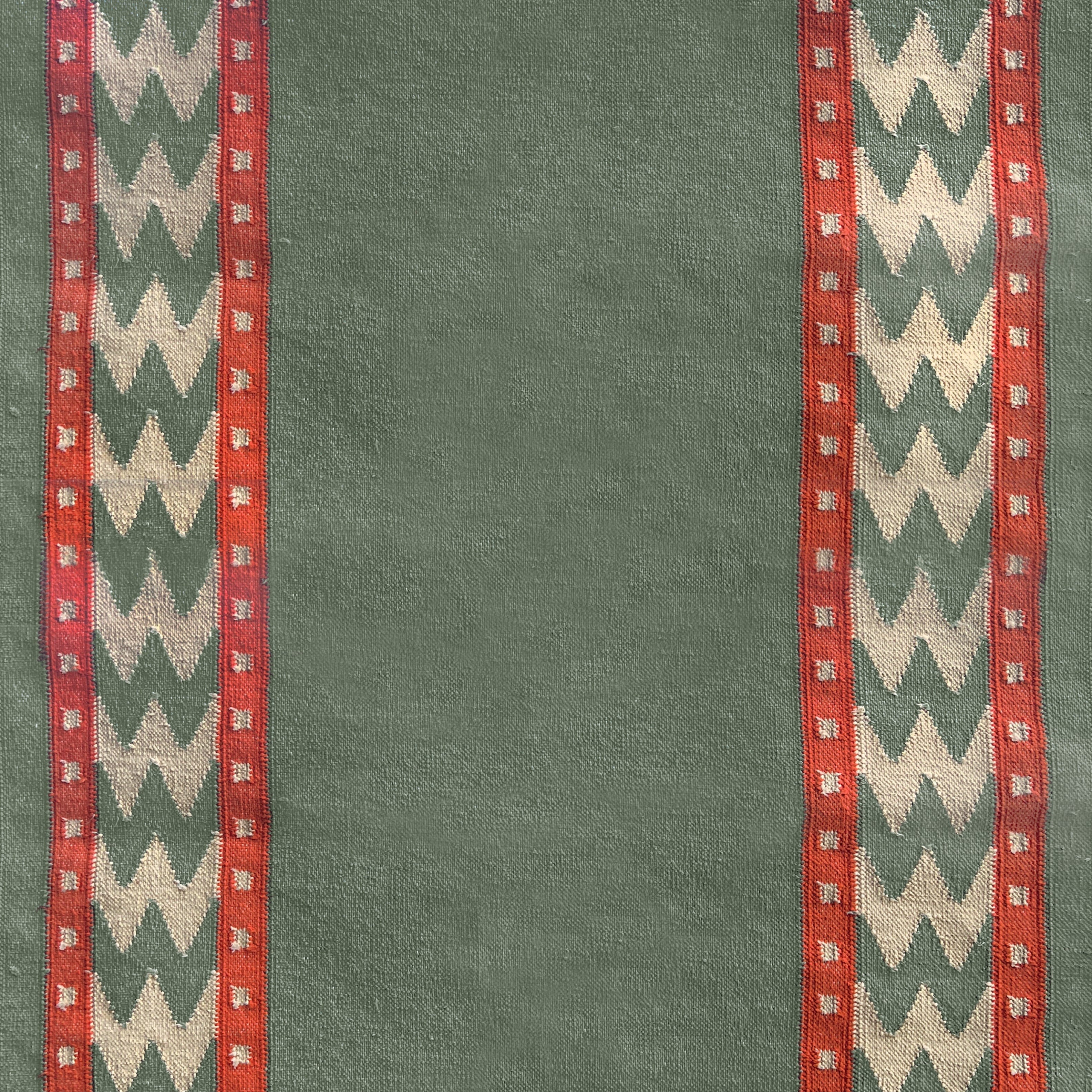 Thora green wool stair runner by Sophie Cooney Runners