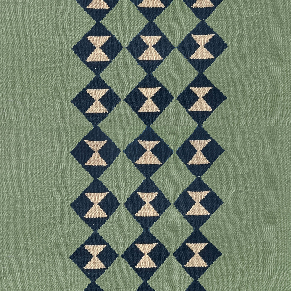 Tria Moss Green wool stair runner by Sophie Cooney Runners