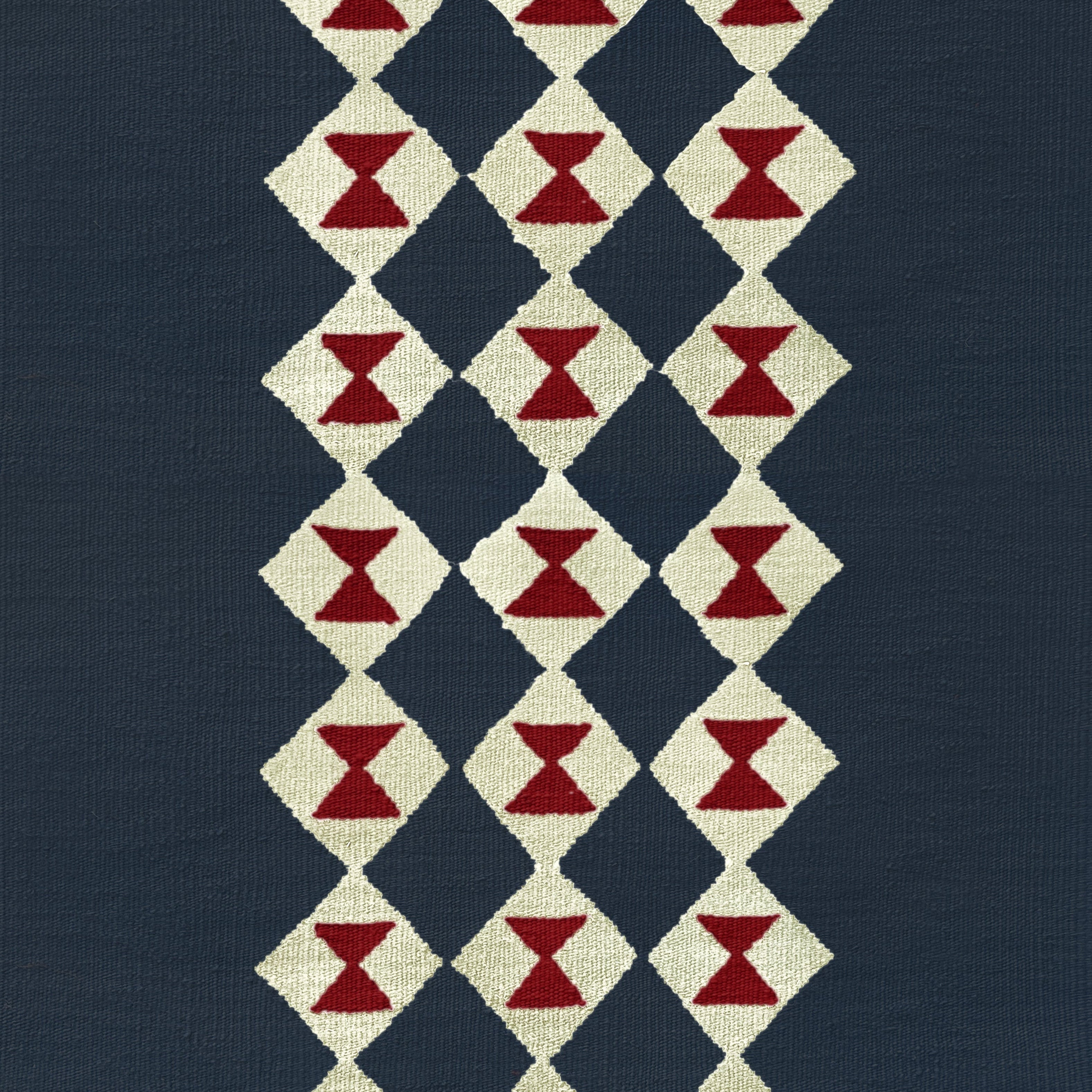 Tria Navy wool stair runner by Sophie Cooney Runners