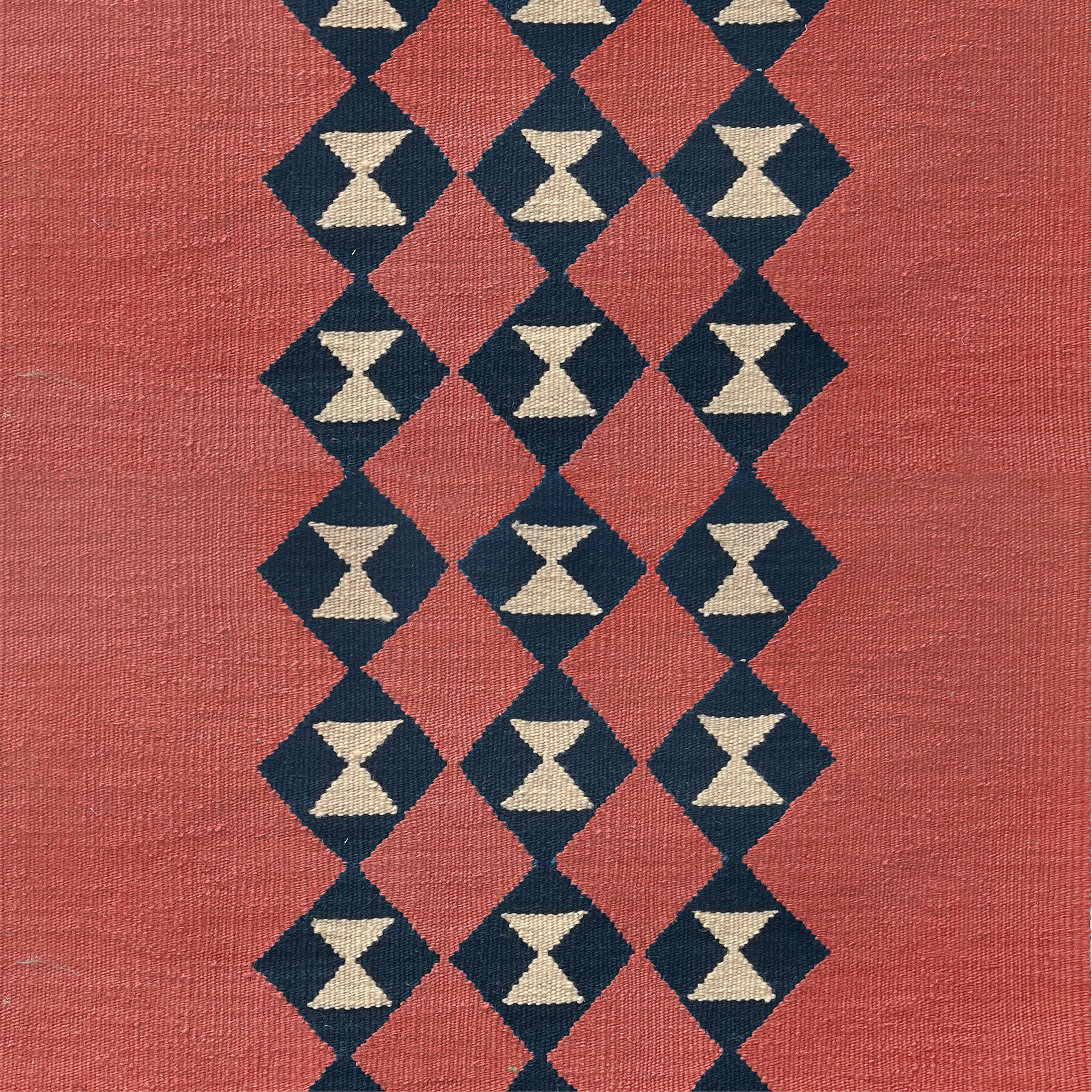 Tria Salmon wool stair runner by Sophie Cooney Runners