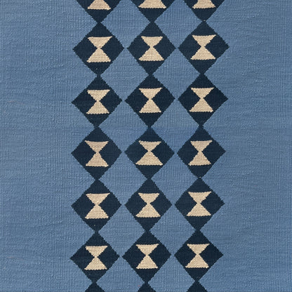 Tria Sky Blue wool stair runner by Sophie Cooney Runners