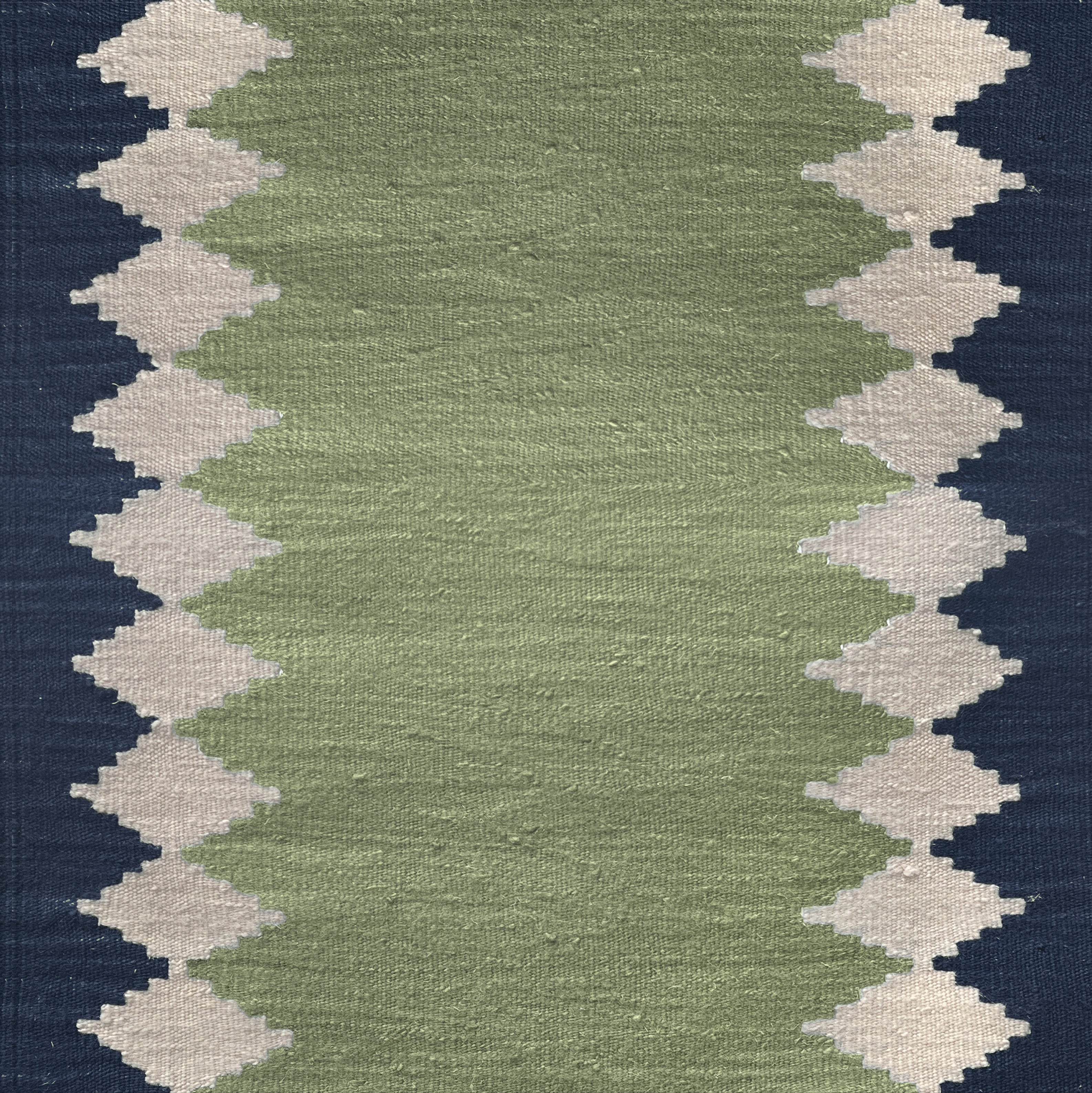 Via Moss Green wool stair runner by Sophie Cooney Runners