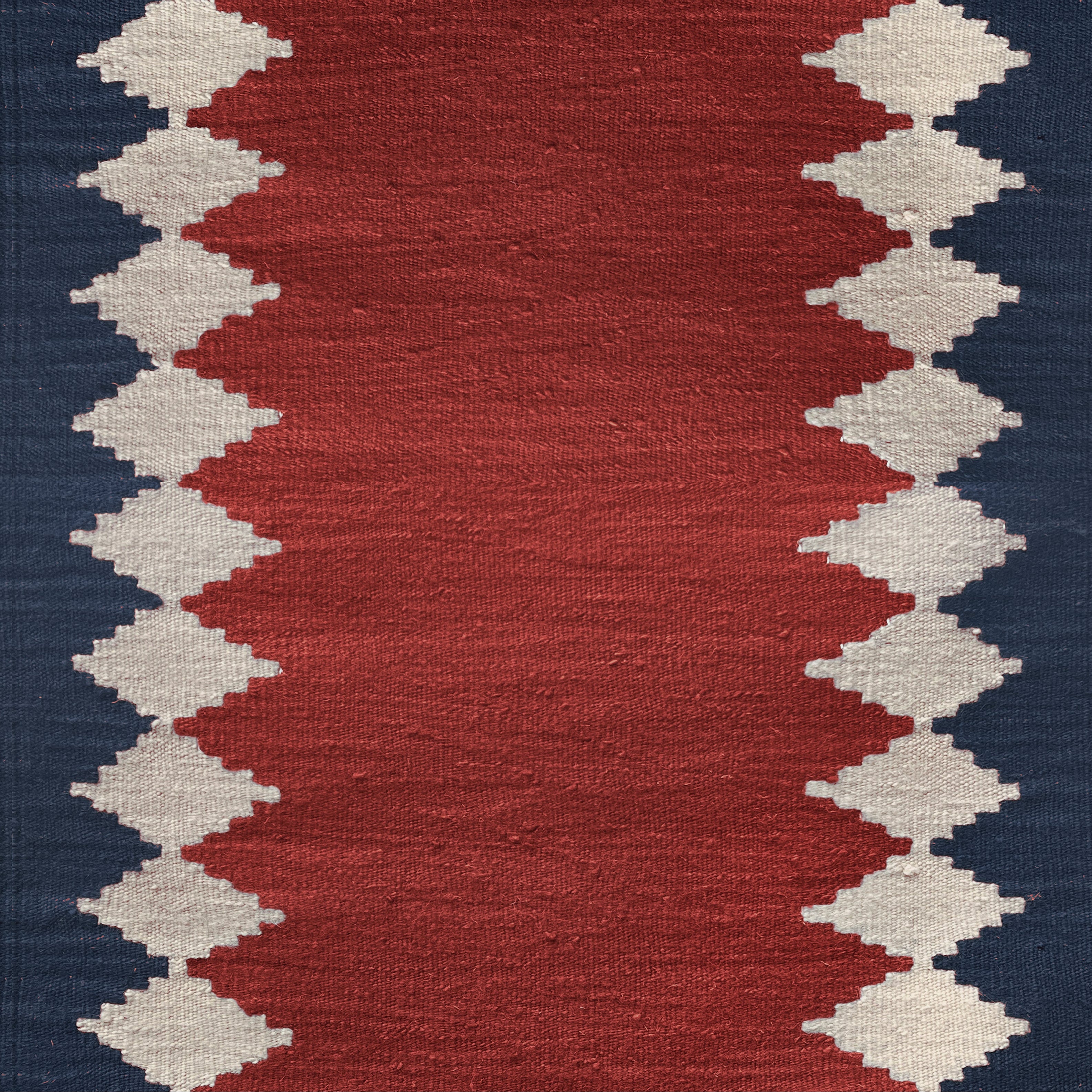 Via Red wool stair runner by Sophie Cooney Runners