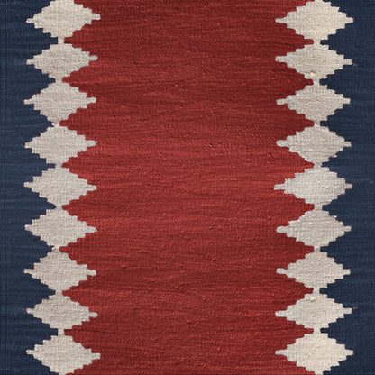 Via Red wool stair runner by Sophie Cooney Runners