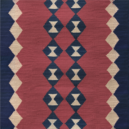 Via duo raspberry Wool Stair Runner Sophie Cooney Runners