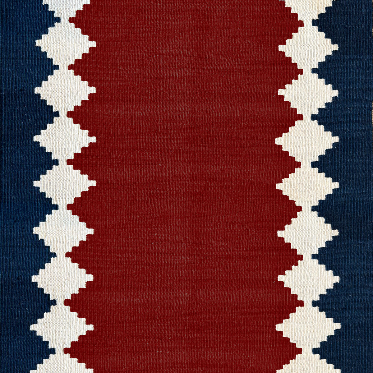 Via Red wool stair runner by Sophie Cooney Runners