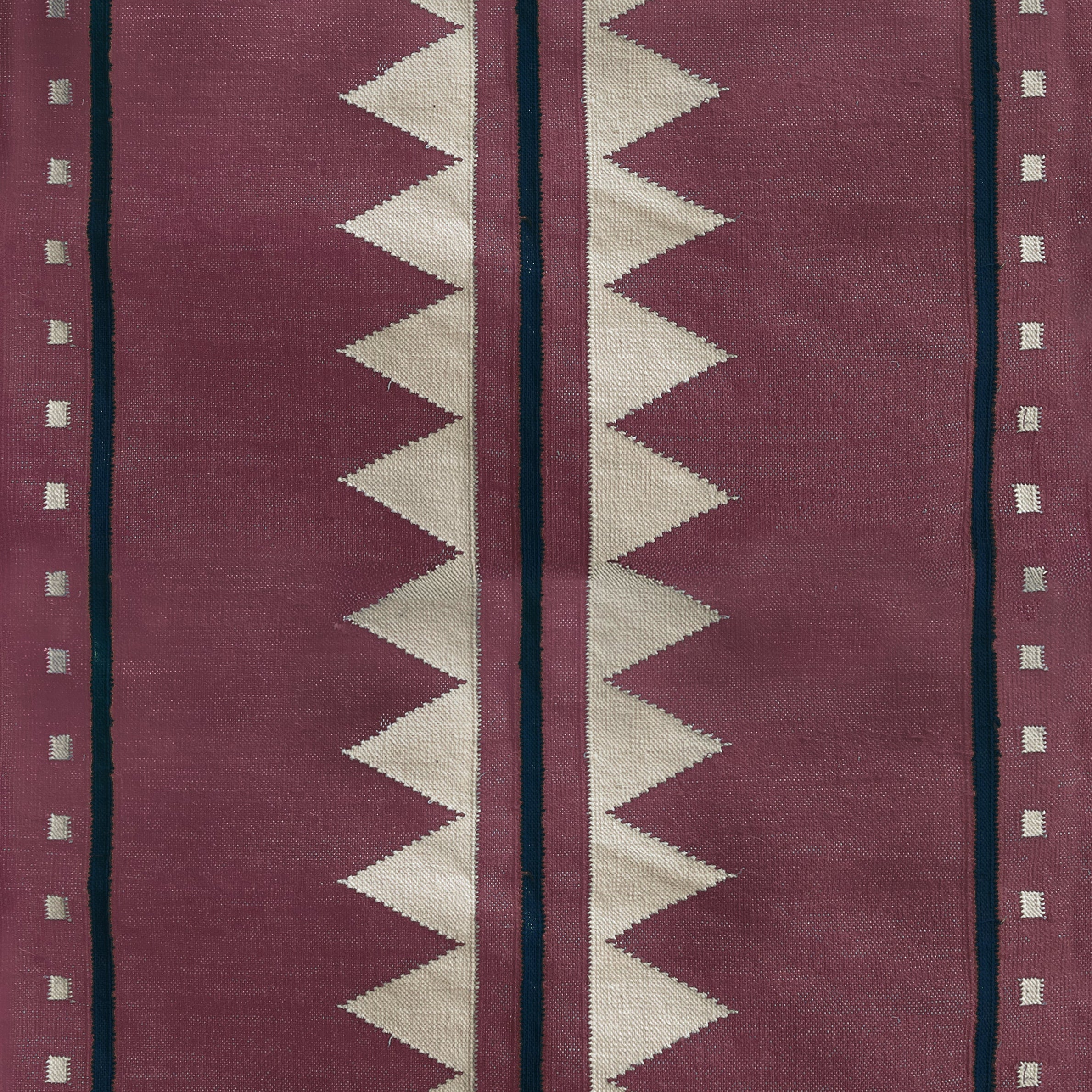 Zuri Soft Cherry raw cotton stair runner by Sophie Cooney Runners