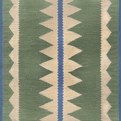 Zurianna Moss Green wool stair runner by Sophie Cooney Runners