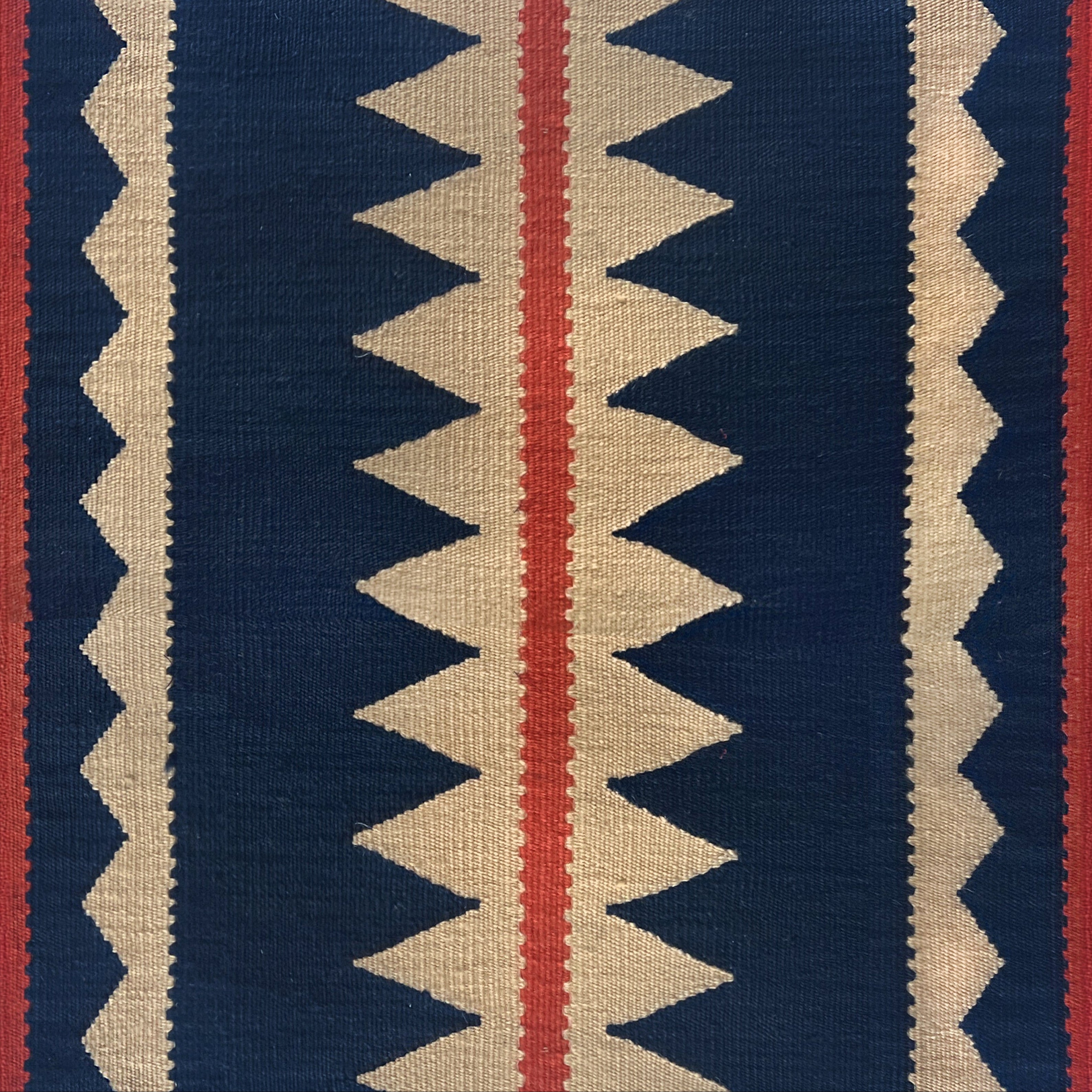 Zurianna Navy wool stair runner by Sophie Cooney Runners